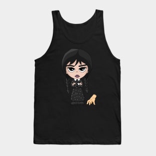 Chibi Wednesday & thing hand Tank Top